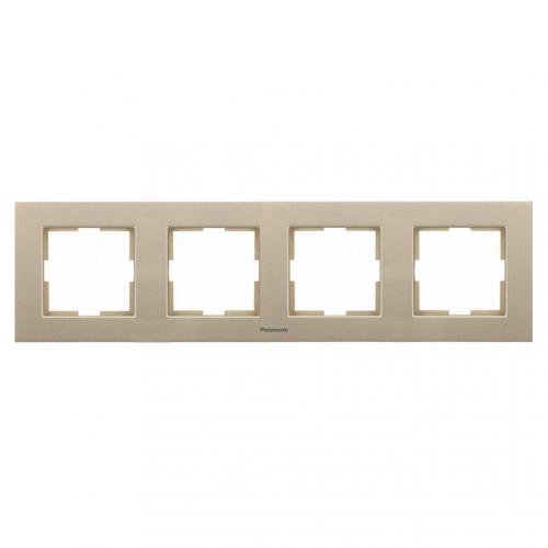 PANASONIC - 4 Gang Frame Horizontal WKTF08042BR‐EU1 bronze