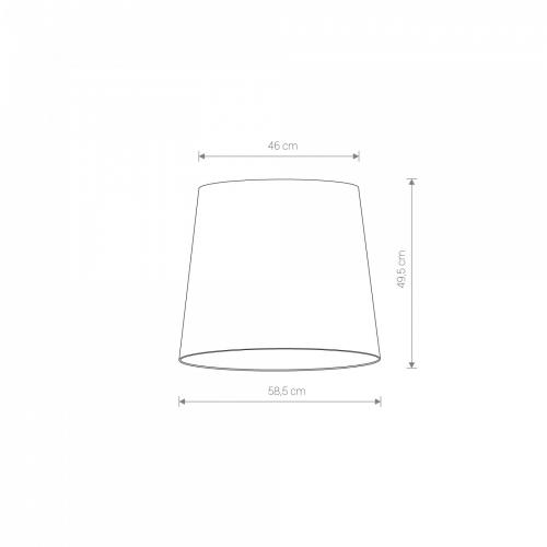 NOWODVORSKI - Lampshade CAMELEON CONE L WH 8408 