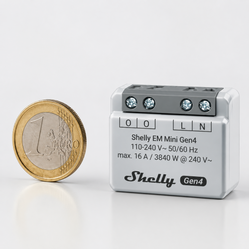 SHELLY - Микромодул Smart монофазен мерител 1х 16A Shelly EM Mini Gen4 - 070823