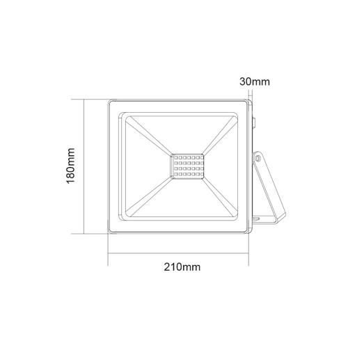 ACA LIGHTING - LED прожектор 70W, 3000K 6000lm IP66 Q7030