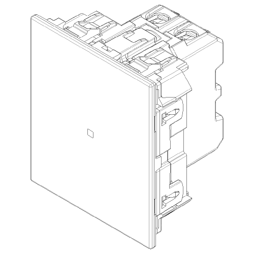 VIMAR - 1P 10AX Axial reversing switch canvas, lightable - 30012A.2C