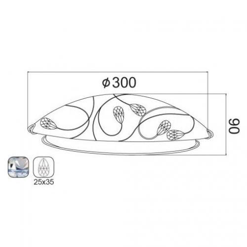 ACA LIGHTING -   WALL & CEILING LUMINAIRES  AD998051