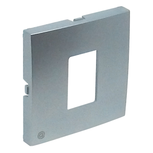 EFAPEL - Face plate for Single RJ45 port ALUMINIUM 90751 TAL LOGUS 90