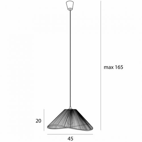 MAXLIGHT - Пендел AMALFI  P0577  • 1 x max 15W  E27