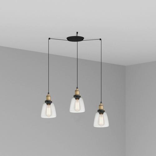 FARO - Пендел LIZ-2 65080-3L  E27 3X 15W LED