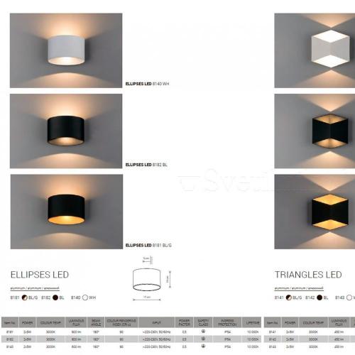 NOWODVORSKI - Аплик за баня 8140 ELLIPSES LED WHITE •• LED 2x5W 800 lm 3000K •• IP54