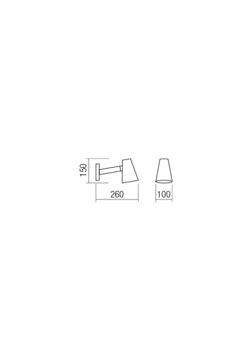 REDO GROUP - wall luminaire  MINGO AP 01-1553  1XE14 BLACK