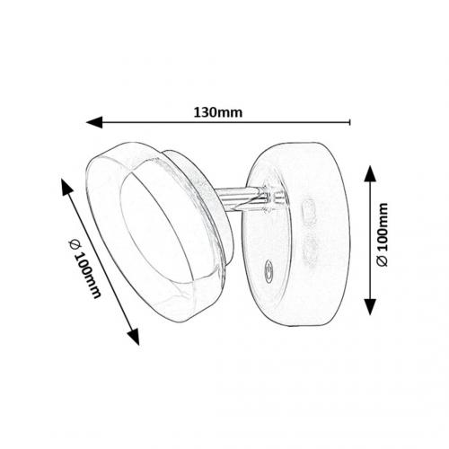RABALUX - LED Wall lamp JAVI 2W 150lm IP20 3000K 71272