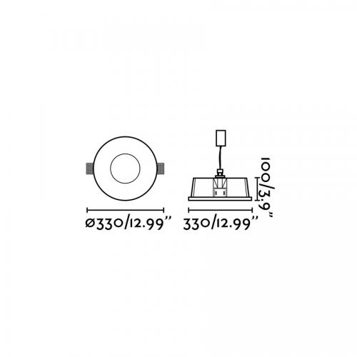 FARO - NORD LED White recessed lamp Ref.63290