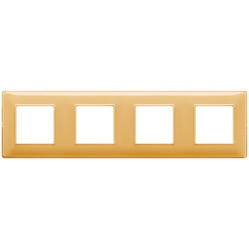 VIMAR - 14669.43 - Plate 8M (2+2+2+2) 71mm Reflex amber