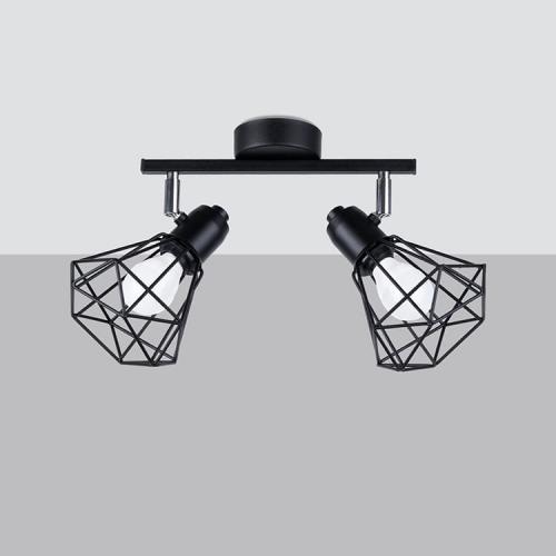SOLLUX - Ceiling lamp ARTEMIS 2 black SL.1106