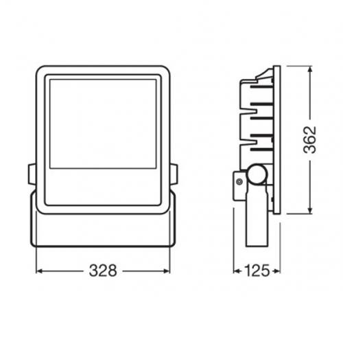 OSRAM - LEDVANCE Floodlight 200W/4000К IP65 black