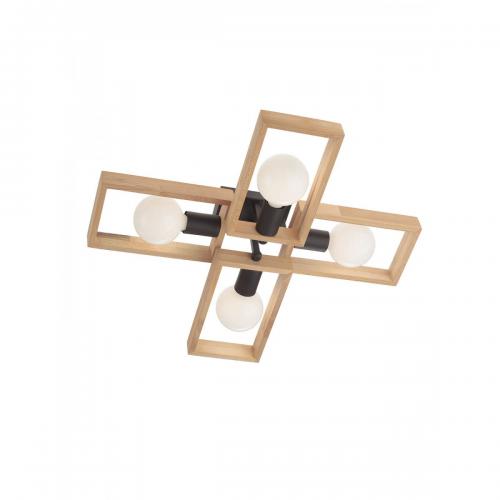 SMARTER - ceiling luminaire   TIMBER  01-1969 E27, 4 X 42W 