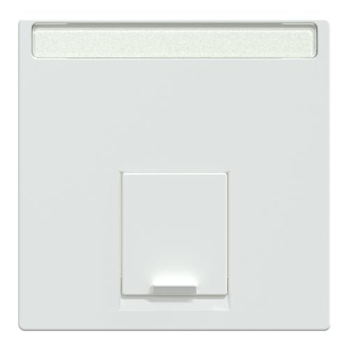 SCHNEIDER ELECTRIC - MEG4573-0325 Cover plate, Merten System M, for data socket, active white