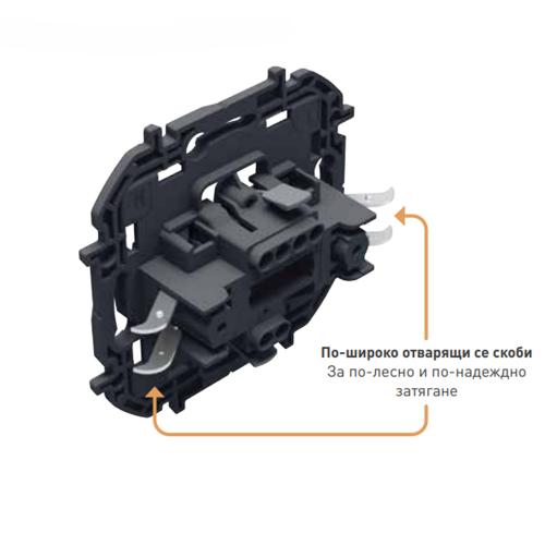LEGRAND - One way switch Medium Grey Niloe NP2110MG