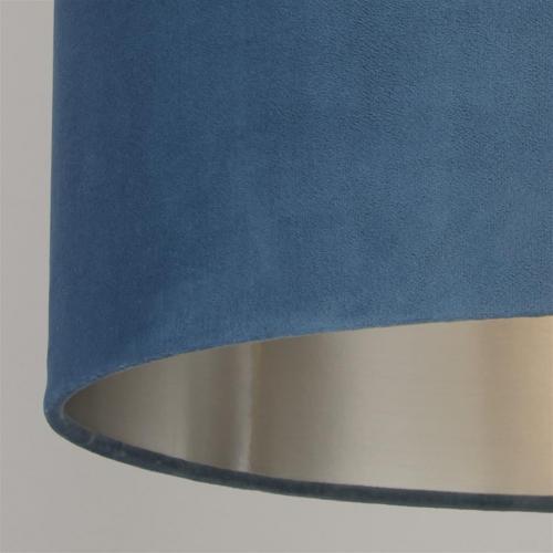 SEARCHLIGHT - Lampshade   21027TE   Teal Velvet Drum  ⚡HALOGEN 60W ⚡B22 / E14 / E27