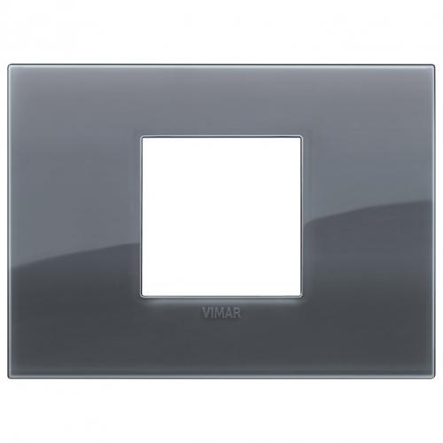 VIMAR - 19652.61 - Classic plate 2centrM Reflex smoke grey