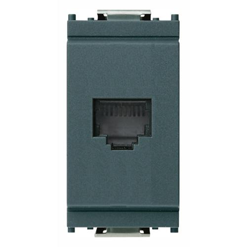 VIMAR - 16335 - Телефонна розетка RJ11 6/4 сив IDEA