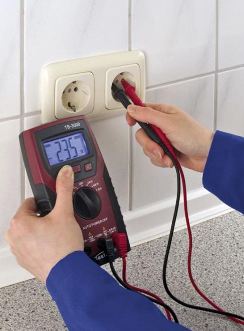 TESTBOY - Digital multimeter with cable break detector and LED torch 0 - 600V Testboy 3000