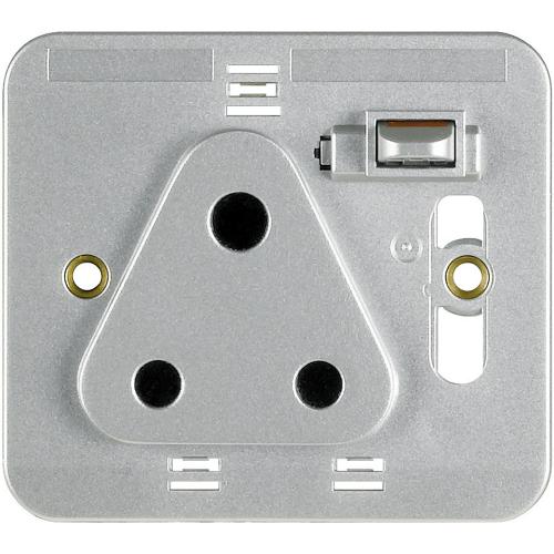 BTICINO - HC4153 socket outlet - 1 gang DP round pin 15 AMP - Tech 