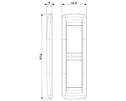 VIMAR - 16784.21 - IDEA Rondò Рамка 2М правоъгълна Metallized silver