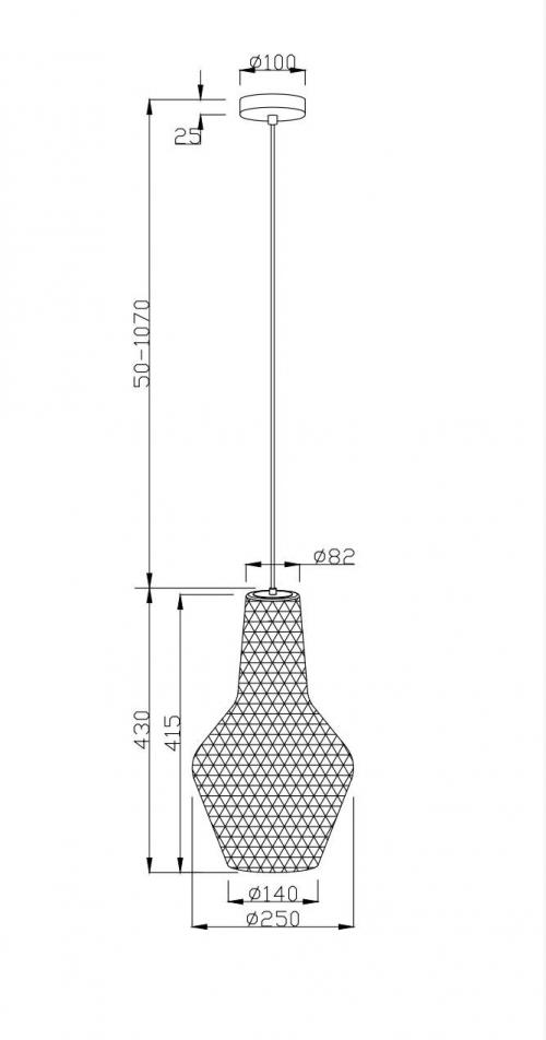 MAYTONI - Пендел TOMMY  P056PL-01B  E27, 1X40W