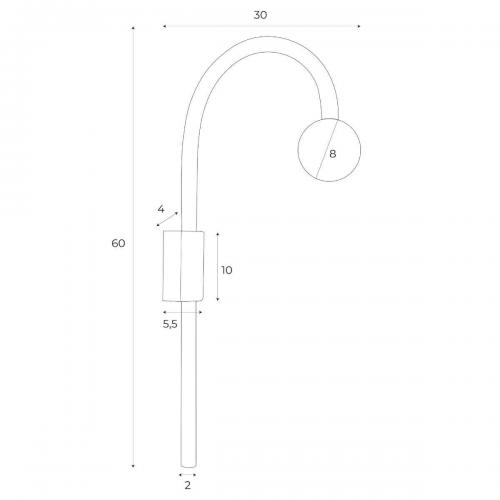 MAXLIGHT - Аплик ENIGMA W0338,1 x 1,5W 3000K 129LM