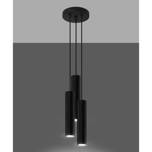 SOLLUX - Pendant LAGOS 3P SL.1079 black
