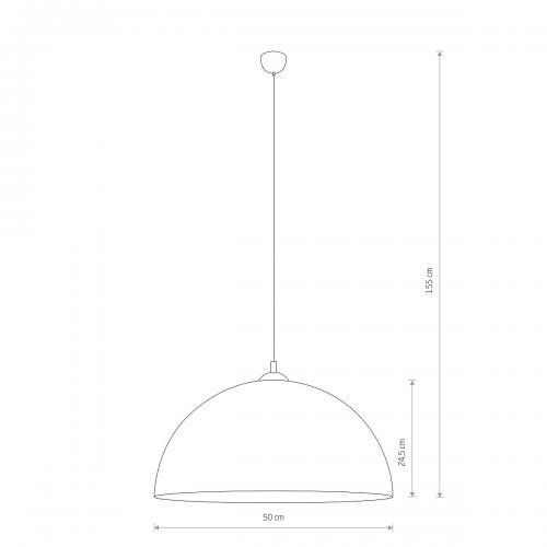 NOWODVORSKI - Пендел HEMISPHERE SUPER copper L 10297 GX53 8W 50 cm