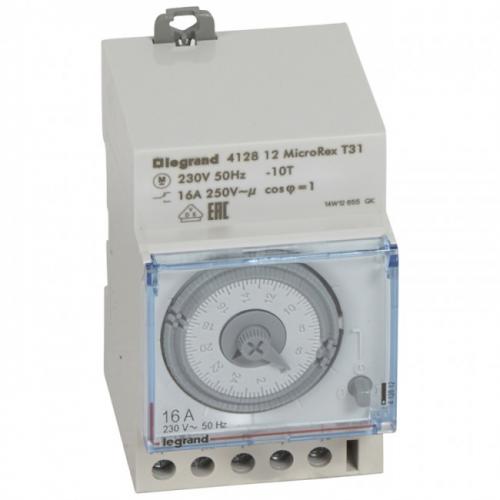 LEGRAND - Programmable time switch - horiz. dial - daily prog. - 100h reserve 412813