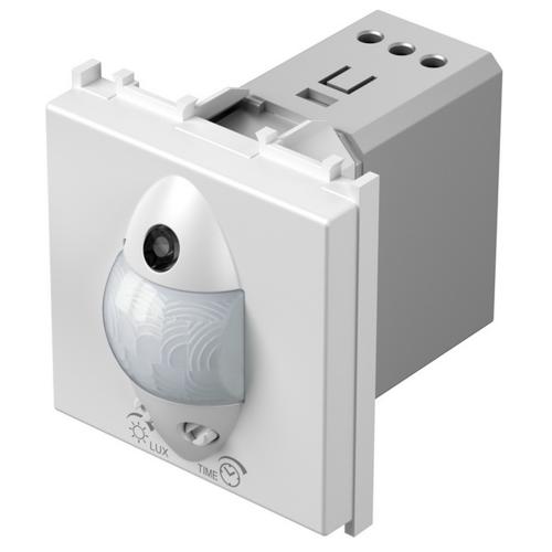 TEM - EM32MW PIR motion sensor, 110°, range 8m @ h=1.2m, ≤ 80W, requires neutral, 2M, color White gloss, Modul