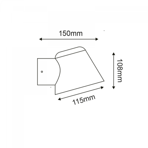 ACA LIGHTING - garden luminaire VIDA1WWH