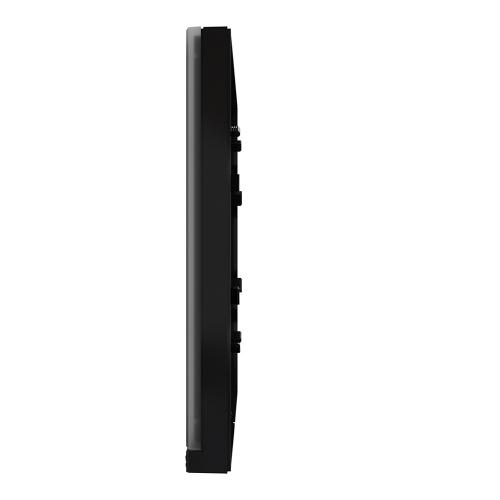 SCHNEIDER ELECTRIC - NU600286 New Unica - cover frame - 1 gang - 1 x 2 modules - black glass