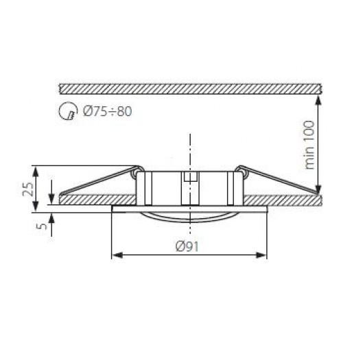 KANLUX - ERODA CT-DTO50-AB (19580)