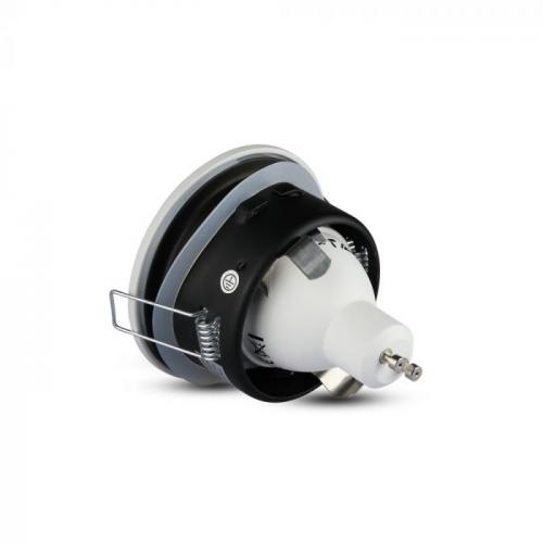 V-TAC - GU10 Корпус Луна Кръг Мат Бяла IP54 SKU: 3613 VT-787