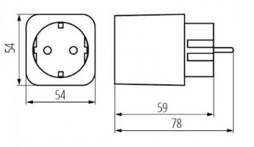 KANLUX - Socket adapter SMART S AD GN SCH 16A PM 33704