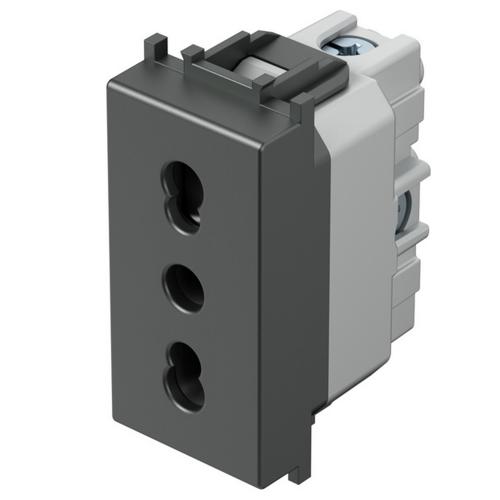 TEM - VM30AT Socket Italian standard 2P+E 16A 1M, color Anthracite, Modul