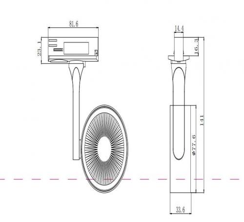MAYTONI - LED Прожектор за релсов монтаж TRACK LAMPS TR024-1-10B3K  LED 10W, 950LM, 3000K
