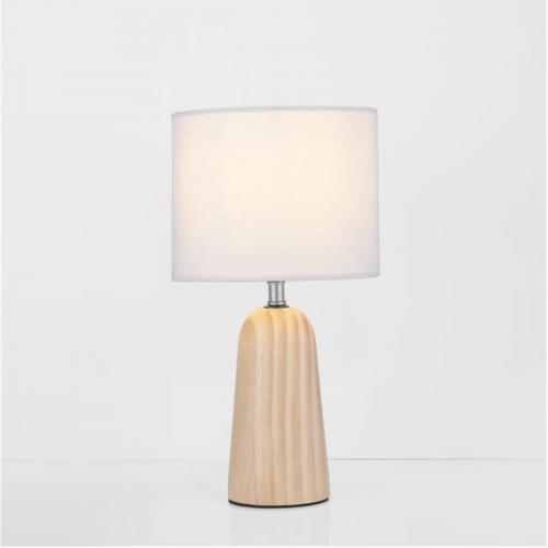 NOVA LUCE - Нощна лампа   D:16 H:30cm    9001080  OBY ⚡ LED E27 ⚡ 1x12Watt ⚡100-240Volt ⚡ IP20 ✴ Дърво /Бял