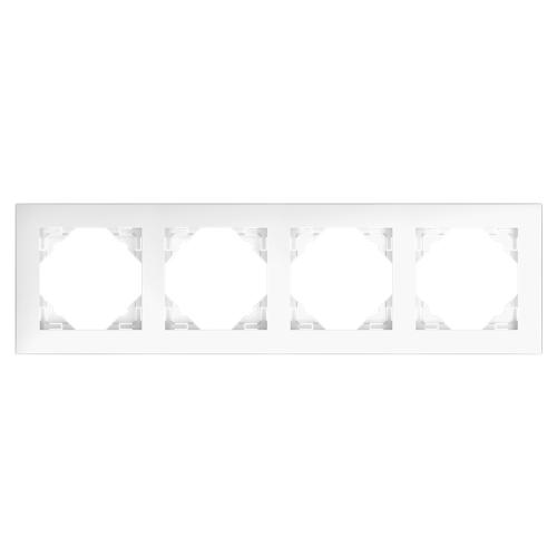 EFAPEL - FOUR GANG  FRAME WHITE 90940 TBR LOGUS 90