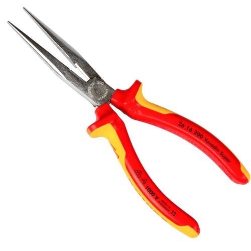 KNIPEX - Клещи резачки и тънка права човка VDE 1000V хромирана 200мм 2616200