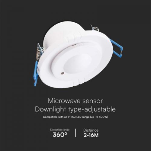 V-TAC - 400W Microwave Motion Sensor 360'D White Body SKU: 23165