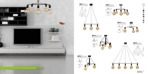 LIS LIGHTING - ceiling luminaire  MODO   5815Z-H01 E27, 3x40W, H:44, D:45cm, бяло