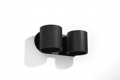 SOLLUX - wall  lamp   ORBIS 2 black SL.0660