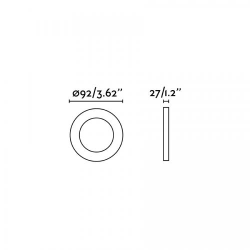 FARO - RADÓN-2 Black recessed orientable lamp Ref.43408