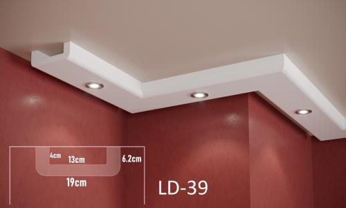 ADORN - Led strips profil LD-39 2m 4/13/6.2/19cm