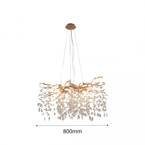 2R - CHANDELIER P8002 D800 8хG9 230V 40W 800mm 94093
