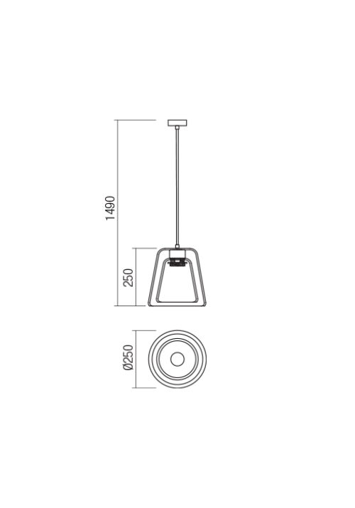 REDO GROUP - pendant luminaire OWU 01-1612
