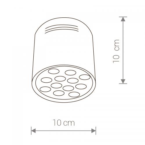 NOWODVORSKI - Луна за външен монтаж SHOP LED 12W 5946
