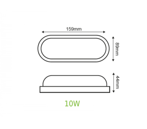 ACA LIGHTING - Аплик за фасада DORA IP65 6000K 950lm DORA1060B